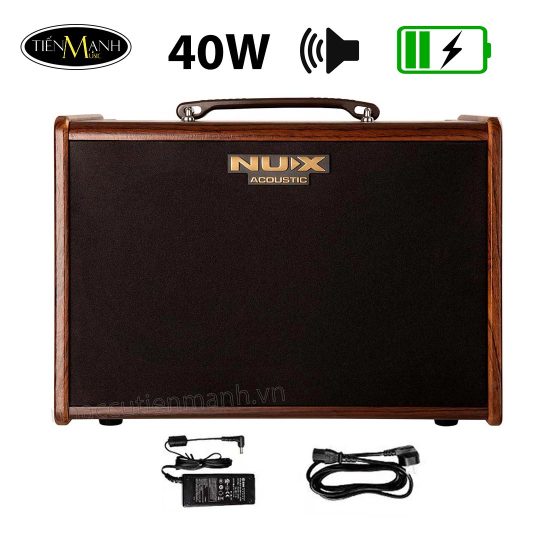 Ampli Guitar Acoustic Nux SA-40 Street Artist (Có Pin sạc)