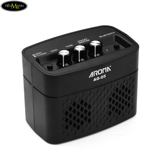 Ampli Guitar Điện Mini Aroma AG05 ( Nhiều màu ) - Electric Ampli Bl'uetooth - Ảnh 2