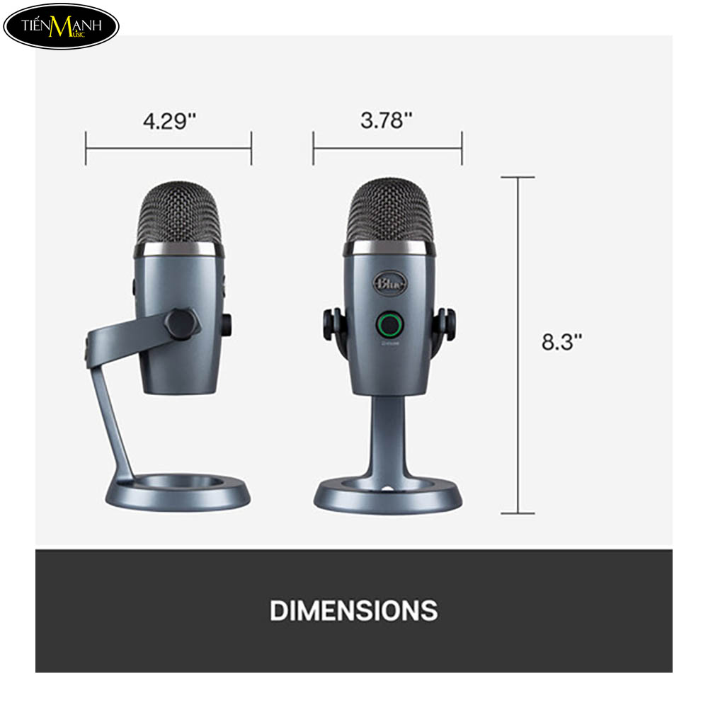 Blue Yeti Nano USB Condenser (2 Condensers) Nhiều màu