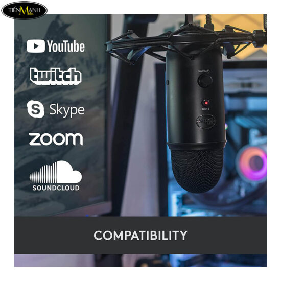 Micro Blue Yeti USB Condenser 3 - Nhiều màu - Ảnh 7