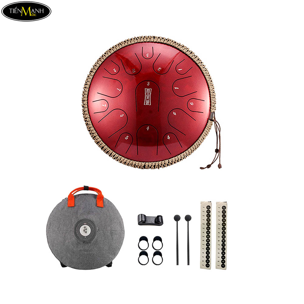 April Yang Tank Drum 15 Note  Hluru Titanium Steel Tongue Drum