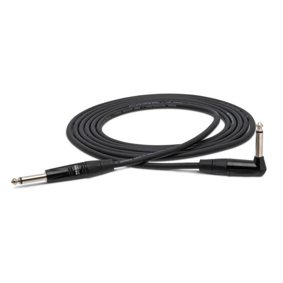 Hosa HGTR-010R REAN Straight to Right-angle, 10 Feet