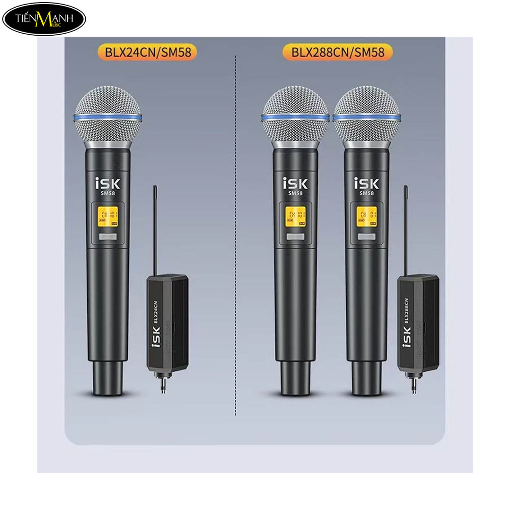 Bộ Micro Không Dây ISK BLX288CN/SM58 - Nhạc Cụ Tiến Mạnh