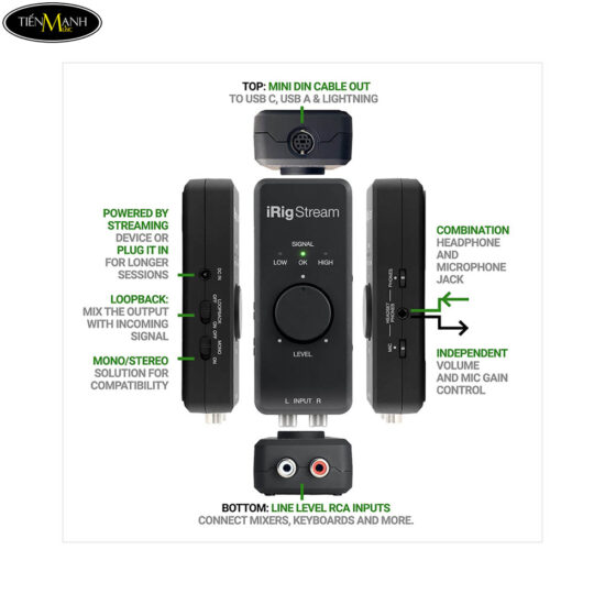 IK Multimedia iRig Stream Stereo Audio Interface - Nhạc Cụ Tiến Mạnh