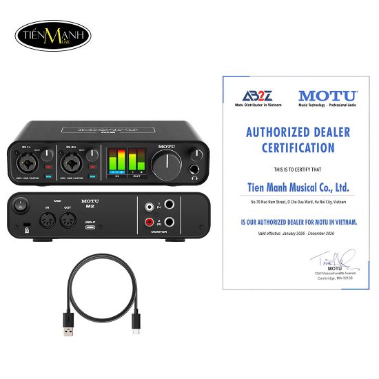 Soundcard Motu M2 USB-C Audio Interface