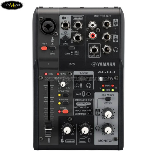 Bàn Trộn Mixer Yamaha AG03MK2, Mixer Livestream - Ảnh 6