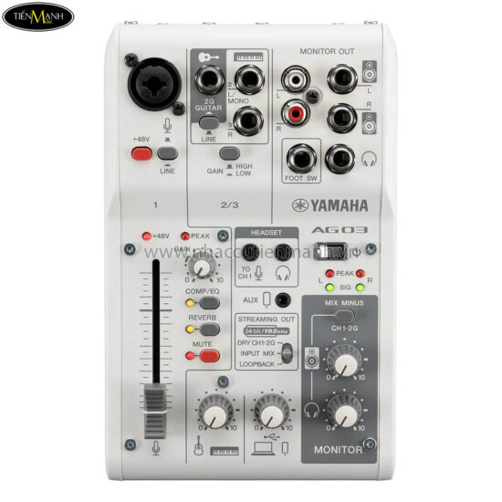 Bàn Trộn Mixer Yamaha AG03MK2, Mixer Livestream - Ảnh 8