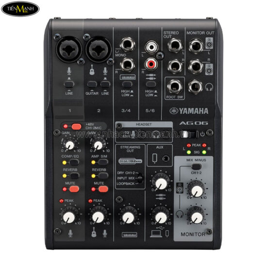Bàn Trộn Mixer Yamaha AG06MK2, Mixer Livestream - Ảnh 6