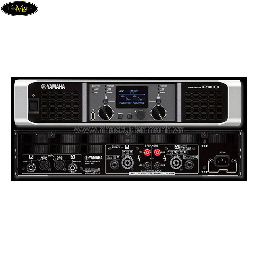 Bộ Khuếch Đại Tín Hiệu Yamaha PX8//E Nhạc Cụ Tiến Mạnh