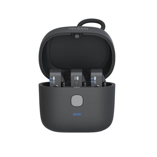 Dock Sạc Rode Wireless Go / Go II Telesin TE-WMB-001 có đèn chỉ báo nguồn và lượng điện trực quan