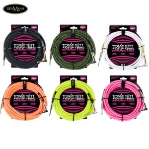 Dây Cáp Guitar Bện 6Ly Ernie Ball Braided Straight to Angle Instrument Cable