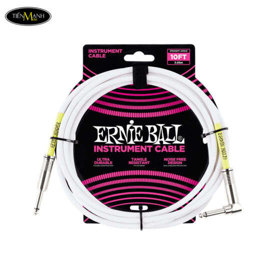 Dây Cáp Guitar Bện 6Ly Ernie Ball Braided Straight to Angle Instrument Cable, Dây line - Ảnh 6