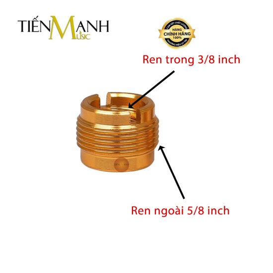 Đầu Chuyển Đổi Ren 3/8" Sang 5/8" inch Cho Chân Micro, Shock Mount Vít Gắn Giá Đỡ Mic CM2, CM3
