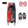 Dây Tín Hiệu Hosa XLR Pro REAN 2 Đầu Canon Balanced HXX-001.5, 003, 005, 010 Cable Đực Sang Cái XLR3F To XLR3M