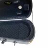 Hộp đàn violin carbon tròn thường màu đen chấm bi size 4/4