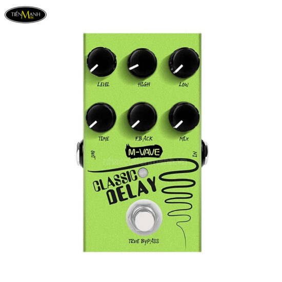 Phơ Guitar M-vave Classic Delay Effect Pedal Với Độ Trễ 600ms