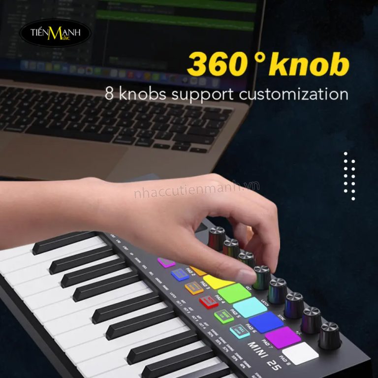 Konix MD02T 25 Keys Midi Keyboard Controller - Bluetooth - Nhạc Cụ Tiến ...