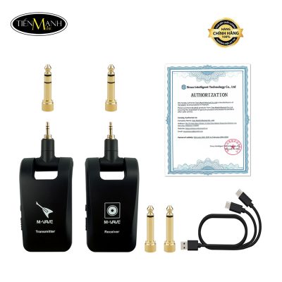 Bộ Thu Phát Tín Hiệu Không Dây Stereo Cho Guitar Wireless M-Vave WP-5 System 2.4Ghz
