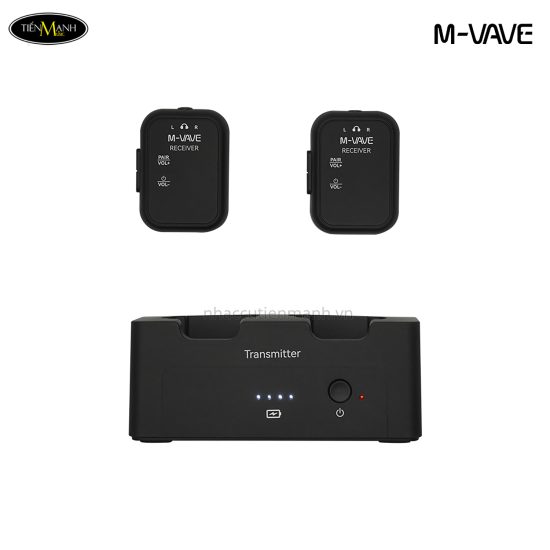 bo-thu-phat-audio-stereo-khong-day-wireless-system-2-4ghz-m-vave-wp-12-cho-tai-nghe-ban-tron-thiet-bi-audio-1-phat-2-nhan-cho-2-tai-nghe-kem-hop-sac