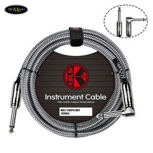 Dây Cáp Guitar Mono 6ly Thẳng Sang 6ly Vuông Kirlin IWCC-202PN (Dây Bện, Jack Thép)