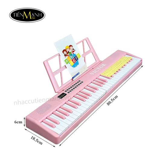 Đàn Piano Điện VicTor VT61 ( 61 Phím), Gập gọn, Có Bluetooth, Cảm Ứng Lực