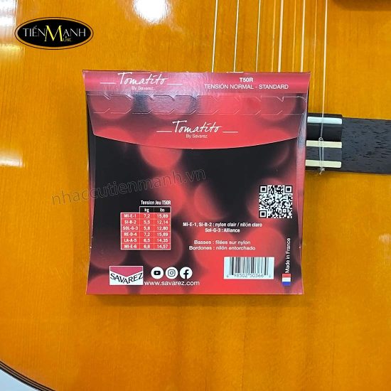Bộ Dây Đàn Guitar Classic Savarez Tomatito T50R | T50J ( Normal | High tension ) Nylon Strings
