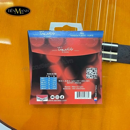Bộ Dây Đàn Guitar Classic Savarez Tomatito T50R | T50J ( Normal | High tension ) Nylon Strings