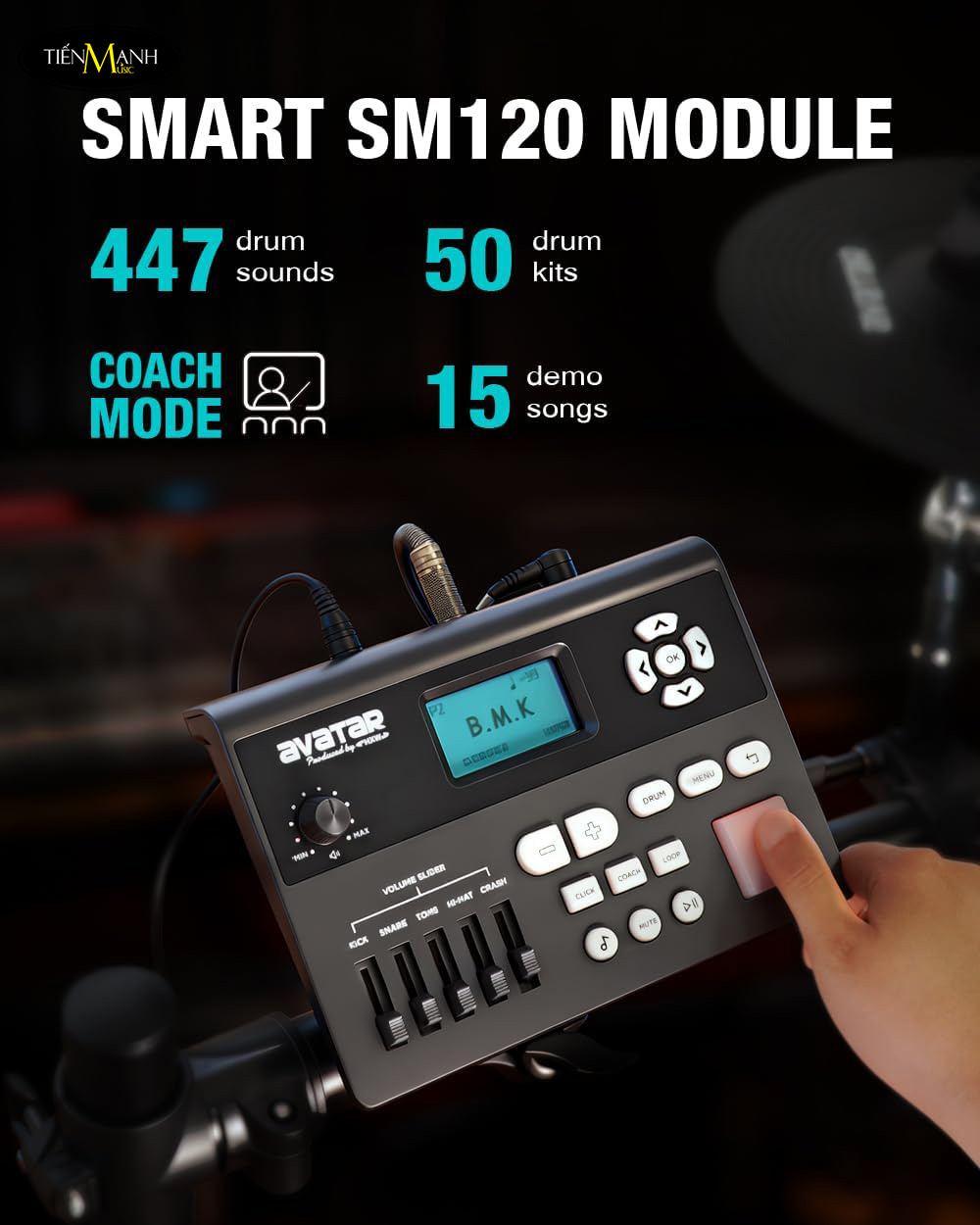 Trống Điện Tử HXW Avatar SD61-5 - Electronic Drums - Nhạc Cụ Tiến Mạnh