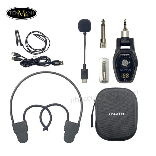 Bộ Micro Không Dây Kimafun KM-G76, Micro Trợ Giangr, thu phát không dây