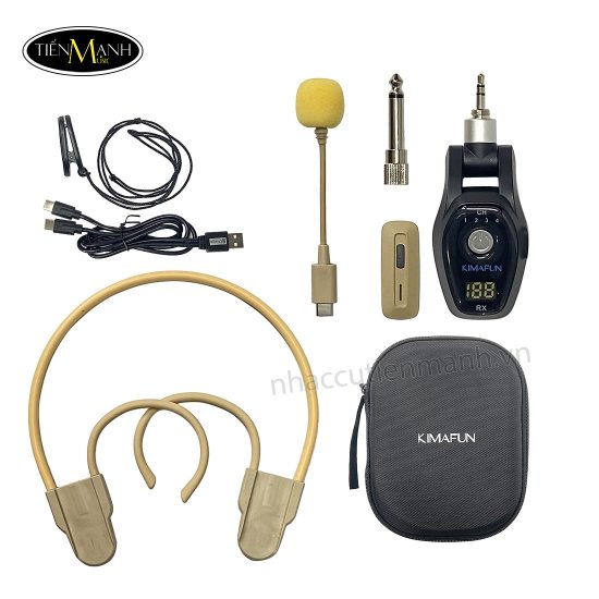 Bộ Micro Không Dây Kimafun KM-G76, Micro Trợ Giangr, thu phát không dây