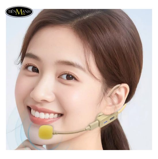 bộ micro không dây kimafun KMG76 micro trợ giảng thu phát hông dây