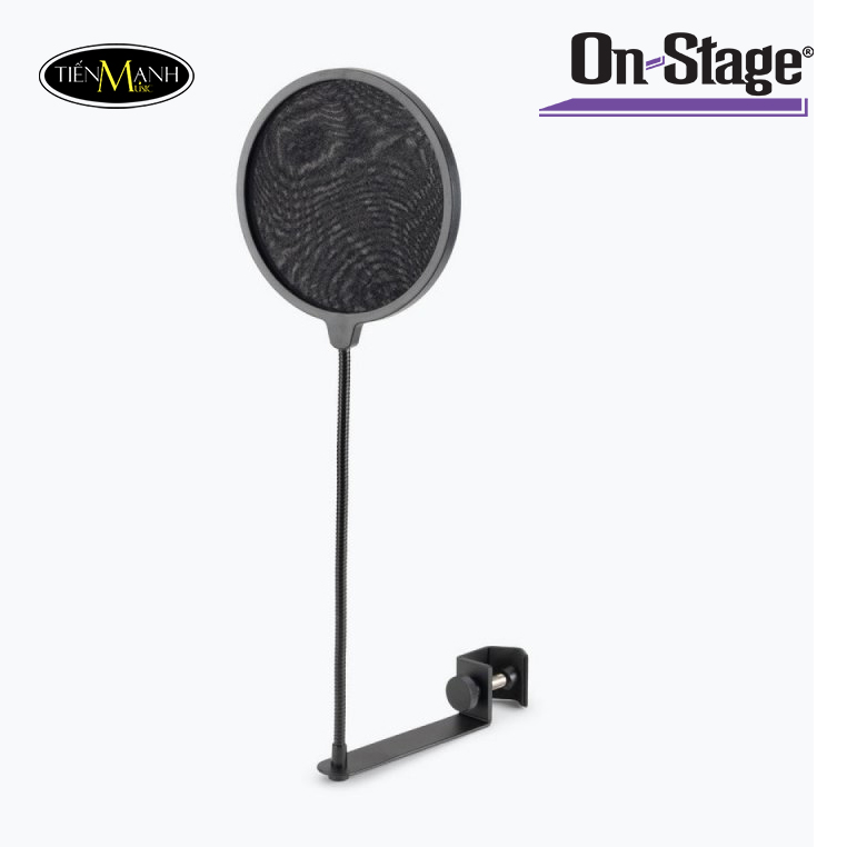 Màng Lọc Âm On Stage ASVS6-GB, Filter Pop Blocker with Clamp and Gooseneck