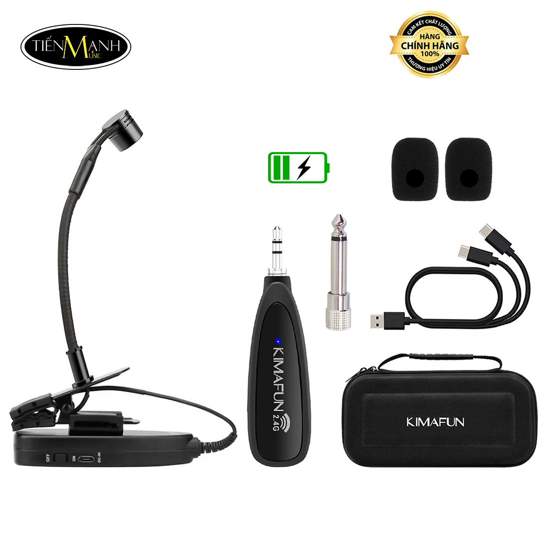 Micro Không Dây Kèn Saxophone Kimafun KM-CX309, Wireless Micro