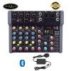 bàn trộn âm thanh mixer 6 cổng a48 mixing hát livestream karaoke đa hiệu ứng có bluetooth