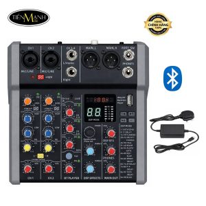 Bàn Trộn Mixer E-Lektron A28, Hát Live Stream, Karaoke Đa Hiệu Ứng ( có Bluetooth )