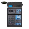 Bộ 2 Micro Không Dây Kèm Mixer UT4-PRO, Micro Cầm Tay Hát Live Stream Vocal, Micro Karaoke Wireless Audio Interface