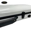 hộp đàn violin carbon tròn thường màu trắng chấm bi