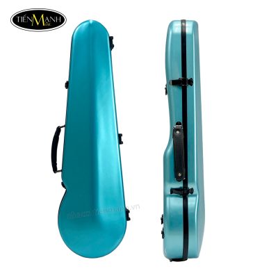 Hộp Đàn Violin Carbon Tròn Thường Màu Xanh Ngọc