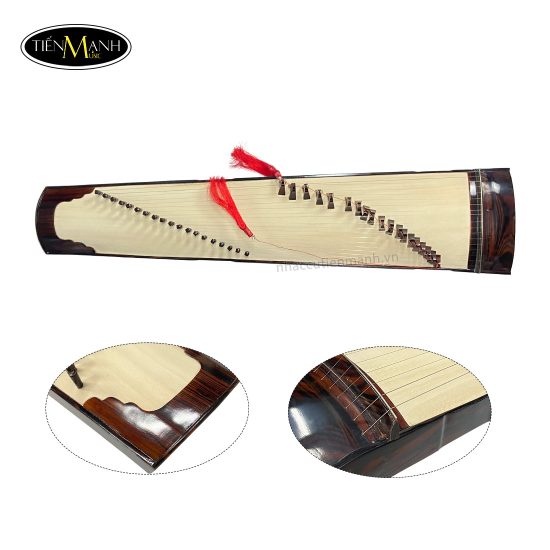 Đàn Tranh Việt Nam 19 Dây TM-19TVVN6, Gỗ Mun Không Khảm