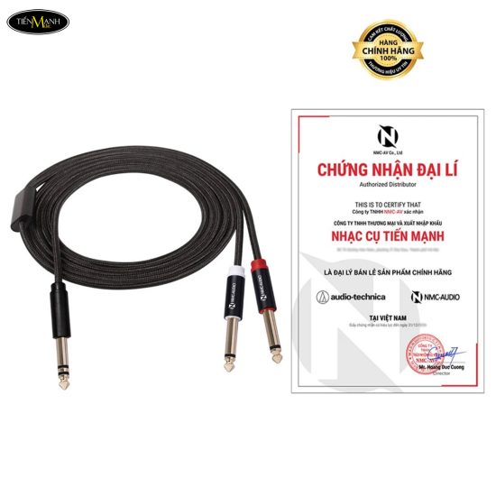Dây Cáp NMC-AUDIO NMC SP164 (C433) 1 Đầu 6 Ly TRS Sang 2 Đầu 6 Ly TS (1 mét)