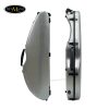 Hộp đàn Violin Carbon Dáng Vát Tròn Màu Ghi Kẻ Xước size 4/4 TMBV23