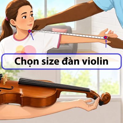 size đàn violin và cách lựa size đàn violin phù hợp cho người mới bắt đầu