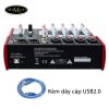 Bàn Trộn Âm Thanh Mixer 6 Cổng RK68, Mixing Hát Karaoke, Hát Livestream Nhiều Hiệu Ứng