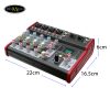 Bàn Trộn Âm Thanh Mixer 6 Cổng RK68, Mixing Hát Karaoke, Hát Livestream Nhiều Hiệu Ứng