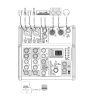 Bàn Trộn Âm Thanh Mixer 6 Cổng RK68, Mixing Hát Karaoke, Hát Livestream Nhiều Hiệu Ứng