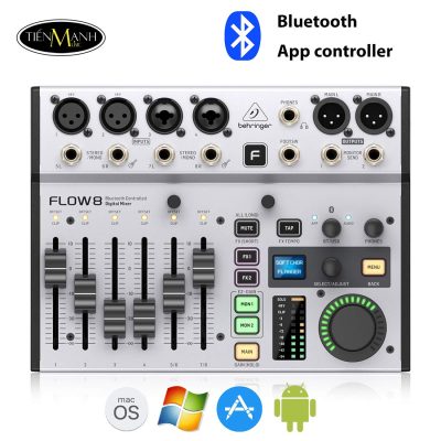 Mixer Kĩ Thuật Số Behringer FLOW 8, Digital Mixer 8 Input, USB Audio Interface, Bàn Trộn Âm Thanh