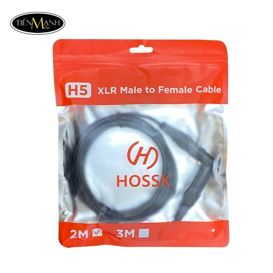 Dây Cáp Micro Hossk H5 2 Đầu Canon - XLR Đực Sang Cái 2 mét, 3 mét