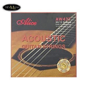 Dây Đàn Guitar Acoustic Alice AW437-L ( 12-53 ) - 90/10 Bronze, Light Tension Guitar Strings