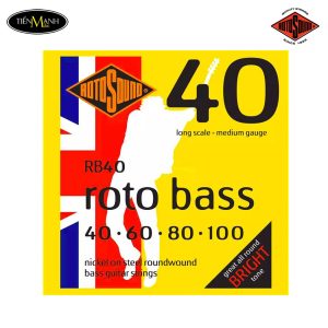 Dây Đàn Guitar Bass Rotosound RB40 ( 40-100 ) Long Scale - Medium Gauge, Roto Bass Nickel Bass Guitar Strings