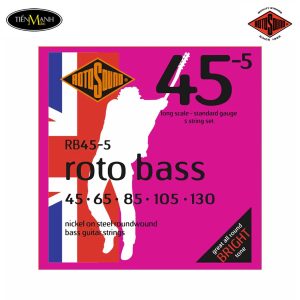 Dây Đàn Guitar Bass Rotosound RB45-5 ( 45-130 ) Standard, Long Scale, Nickel Electric Bass 5 Strings